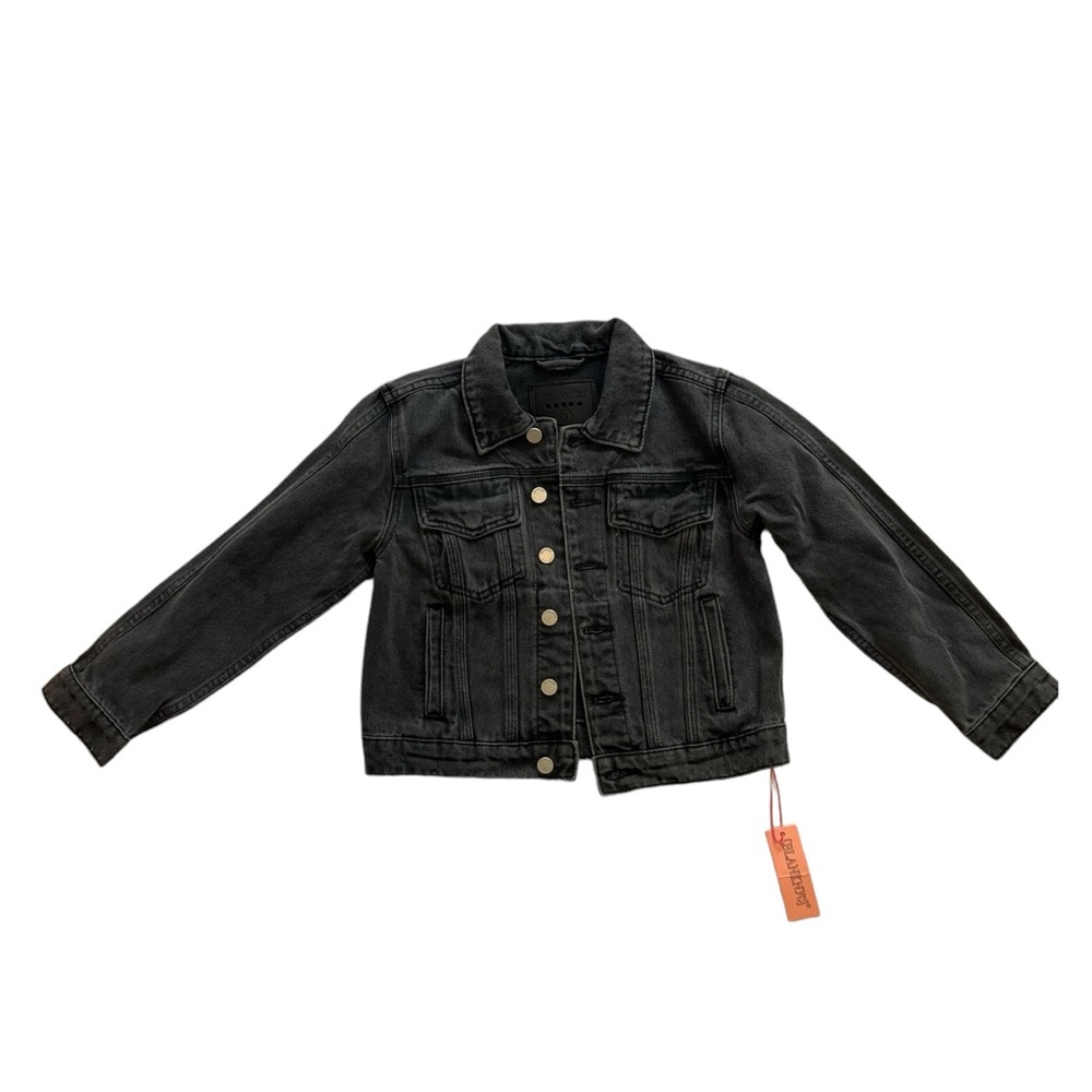 Blank NYC Cropped Jean Jacket - Black